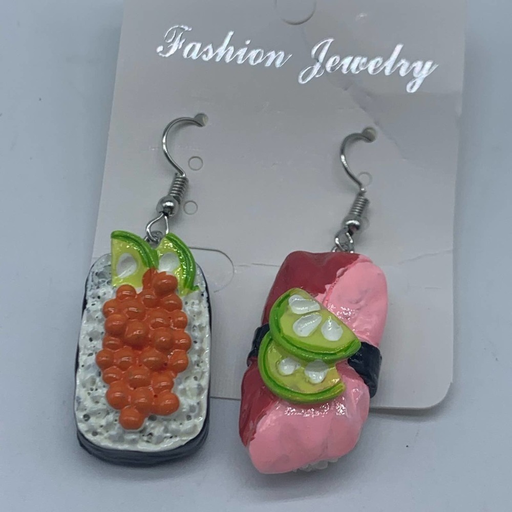 NEW sushi and fish egg earrings - Picture 2 of 16